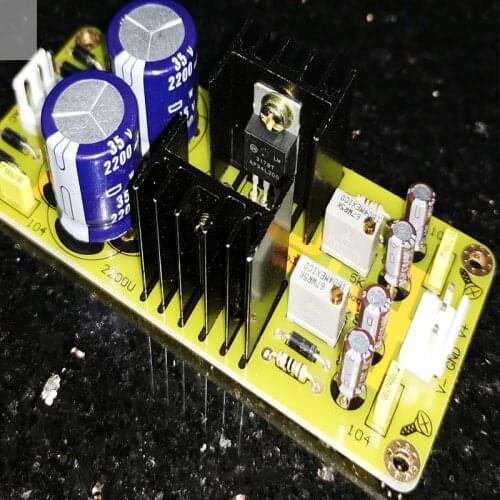 KYYSLB DC Dual 1.25V-37V Amplifier Power Board Finished Board LM317 / LM337 Adjustable Voltage Regulator Power Board Kit