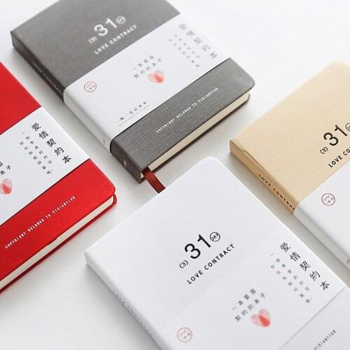 "Love Contract" Any Year Planner Monthly Weekly Daily Agenda Study Work Notebook Stationery Gift