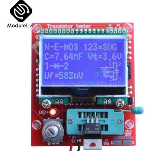 M328 LCD 12864 Transistor Tester DIY Kit Diode Triode Capacitance LCR Meter