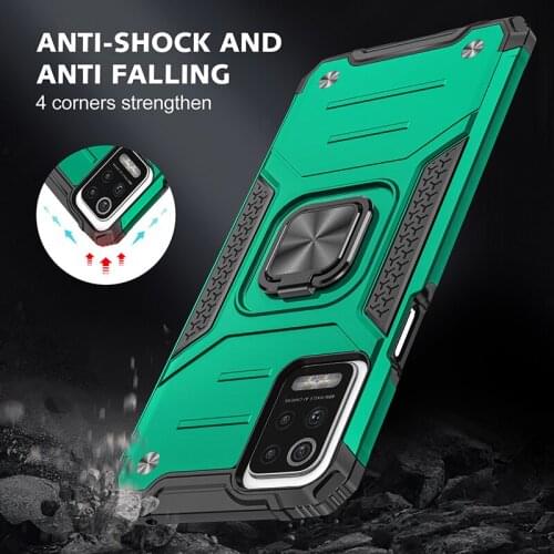 Magnetic Metal Ring Stand Holder Armor Shockproof Phone Case For LG K52 Soft TPU Hard Plastic Protective Back Cover Coque Fundas