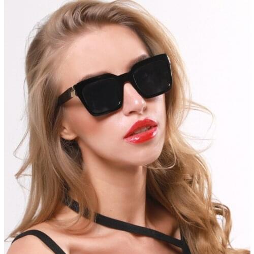 TEENYOUN 2020 Fashion Women Oversized Sunglasses Retro Square High Quality Sun Glasses Feminino Eyeware Oculos de sol UV400