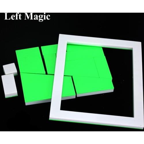 Plastic Miracle Block Area Never Change Magic Building Block Magic Tricks Sets Props Toys Perpetual Puzzle by Teny