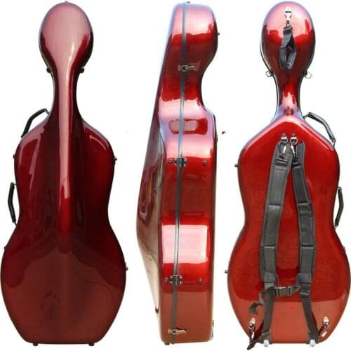 Full Size Cello Case 4/4 Carbon Cello Hard Case Case Glare 3.6 kg