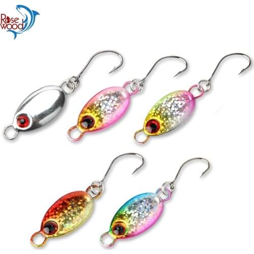 RoseWood UL Game Funfishing with Blade Spoon Micro Spoons 2-Piece Multi Colors Trout, Perch, Panfish Fishing Lures