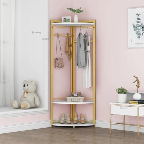 Modern Living Room Coat Rack for Balcony Clothing Store Cloakroom Floor Hanger Wrought Iron Coffee Shop Hotel Corner Hat Stand