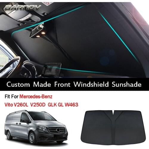 Car Special Front Windshield Sunshade Double Insulation Custom Made Fit For Mercedes-Benz Vito W639 GLK GL V260L V250D W463
