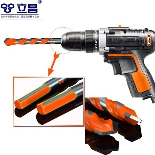 LICHANG 5/10pcs Tools Metal Overlord Drill Bits Triangle Concrete Wall Twist Carbide Set Multifunctional Building Electric Parts