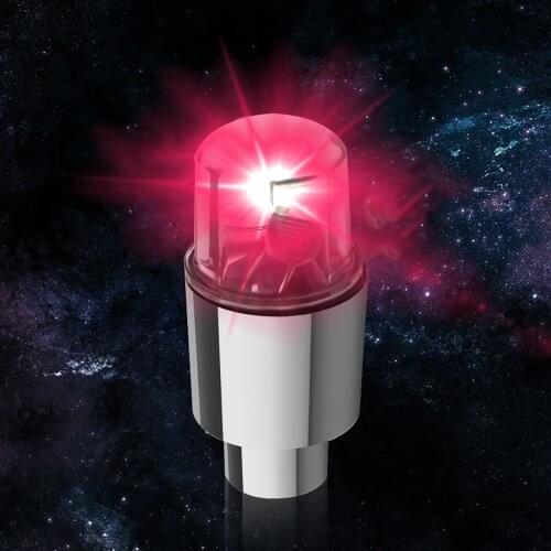 2pcs Universal Auto Shining Car Bicycle Motocycle Led Lights Wheel Tire Valve Caps Cycling Lantern Spokes Hub Lamp Accessories