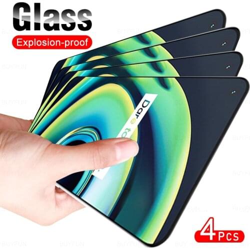 4Pcs Full Cover Protective Glass For Oppo Realme Q3 Pro Tempered Glas For Realmy Realmi RealmeQ3 Q 3 Q3Pro Screen Protector Film