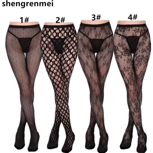 Shengrenmei 2019 Lady Black Tights Sexy Pantyhose Fashion Fishnet Stocking Four Different Pattern Choose