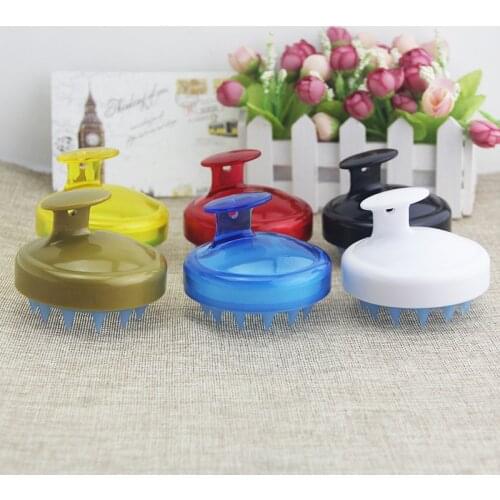 1Pcs Salon Hair Brush Silicone Spa Shampoo Brush Shower Bath Comb Hairbrush Props Soft Styling Tool cepillo pelo