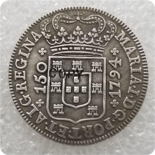 1794 Azores(Portugal) 150 Reis - Maria I COPY COIN