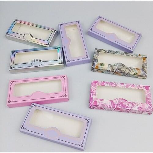30pcs Lashes Box Case Packing Box Eyelash Boxes Wholesale Blank Eyelashes Package Multicolor Paper Lashes Box Case Packaging