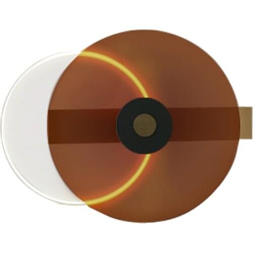 Postmodern Acrylic Light Luxury Living Room Decoration Painting Luminous LED Dining Room Bedroom Bedside Wall Lamp