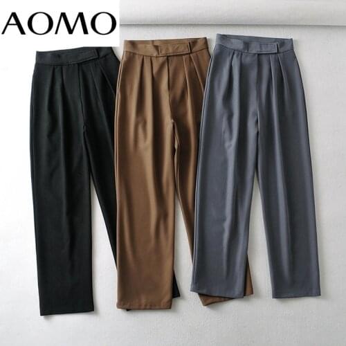 Женские брюки с высокой талией AOMO China At AliExpress