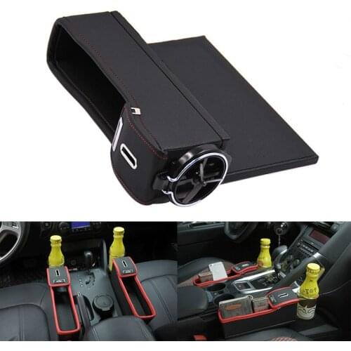 Car Seat Crevice Storage Box Cup Drink Holder Organizer Auto Gap Pocket Stowing Tidying For Phone Pad Card Coin Case Accessories