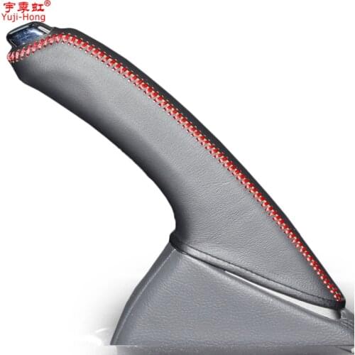 Yuji-Hong Car Handbrake Covers Case for Honda Spirior 2009-2013 Genuine Leather Auto Handbrake Grips Cover