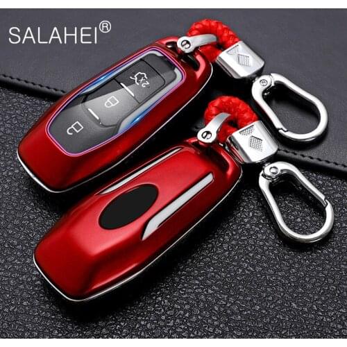 ABS Car Key Cover Case For Ford Fusion Mondeo Mustang F-150 Explorer Edge 2015 2016 2017 2018 Car Styling Key Protection Style