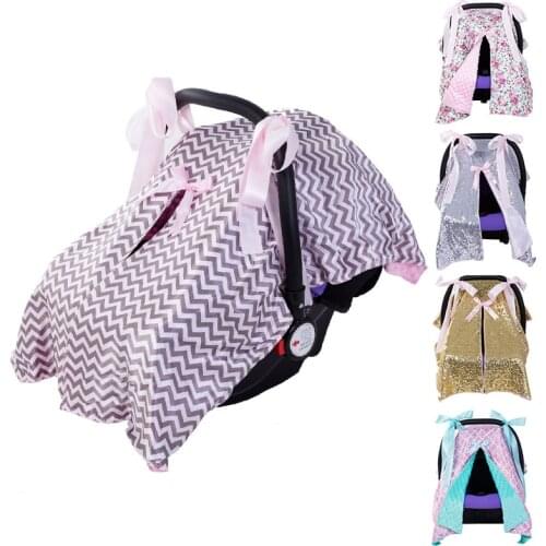 Baby Car Seat Cover Fashion Blanket for Newborn Baby Boys Girls Carrier Seat Sunshade Stroller Cover Multi-use Blanket Cover