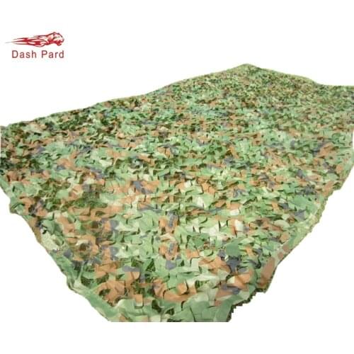 Hunting Camping 2 layers Camo Net 4 size Forest Camouflage Net Jungle Leaves For Military Car Shade Cover with hang rope
