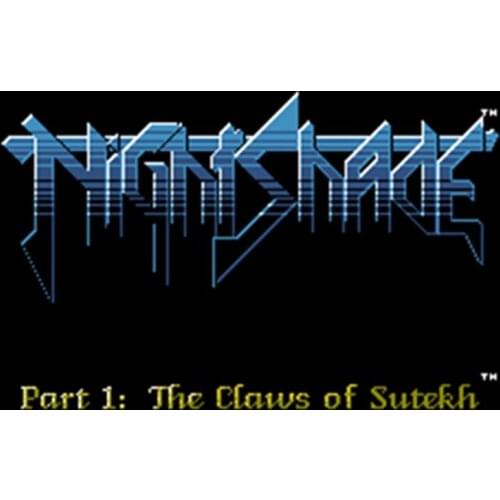 Nightshade 60 Pins English Version Game Cartridge for 8 Bit 60pin Game Console