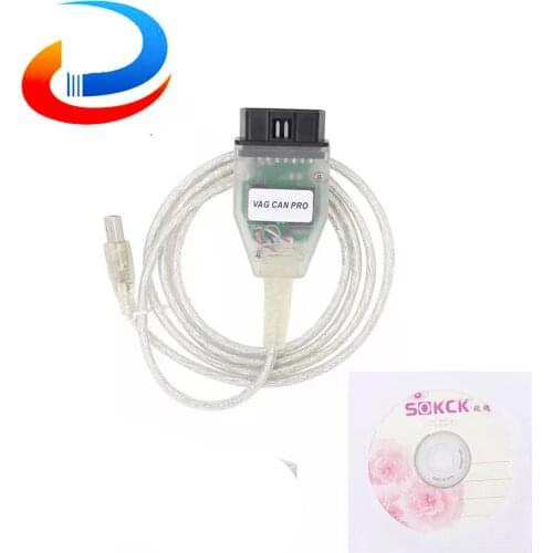 VAG CAN PRO VCP With Dongle FTDI ATMEGA162 5.5.1 OBD OBD2 Auto Car Diagnostic Scanner Cable for CAN BUS+UDS+K-line