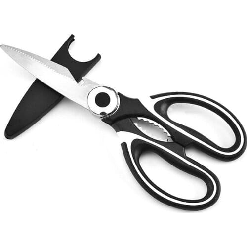 Kitchen Scissors for Meat Vegetable Multifunctional Stainless Steel Nutcracker Bottle Opener Bone Cutter Kitchen Tool