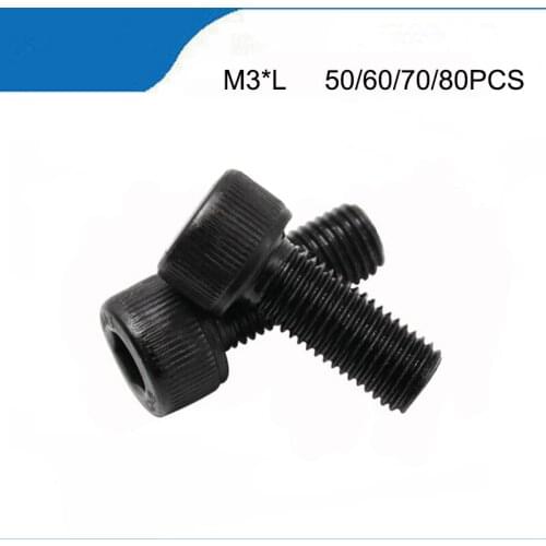 M3*5/6/8/10/12/16/20/25/30mm DIN912 Grade 12.9 Alloy Black Steel Hexagon Socket Head Cap Furniture Screws