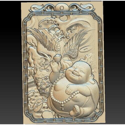 Little Buddha 3d STL relief digital file - （44）STL Model for CNC Router Aspire Artcam 3D Printer Carving Engraver Bas Relief