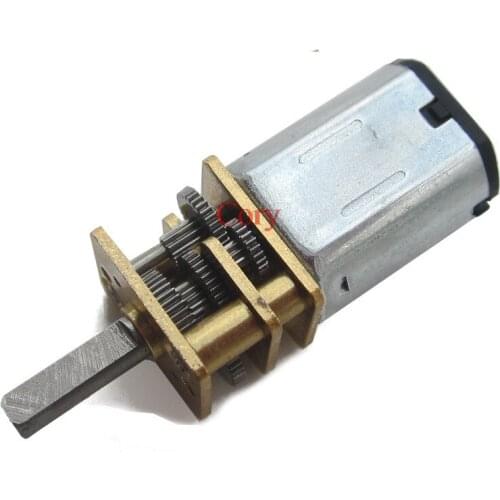 1PC DC 3V/6V/12V N20 Mini Micro Metal Gear Motor with Gearwheel DC Motors 15/30/40/50/60/80/100/200/300/500/1000RPM CZYC
