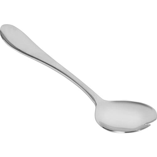 Stainless steel silver color salad multifunctional Dinnerware spoon and fork [3]