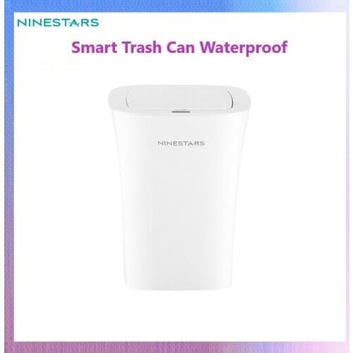 NINESTARS Waterproof Smart Trash Can Intelligent Induction Automatic Motion Sensor Trash Bin 10L Large Capacity