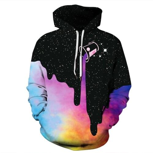 2021 New Fashion Rainbow Colorful Men Women 3D Printed Hoodies Harajuku Pensonality Sweatshirt Causal Unisex Hip Hop Pullover