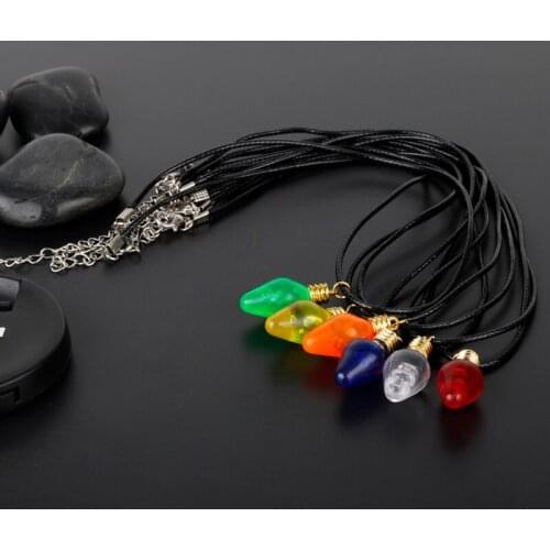 Stranger Things Necklace Gothic Pendents Necklaces Colorful light bulb Collier Women Choker Necklace (DROP SHIPPING)