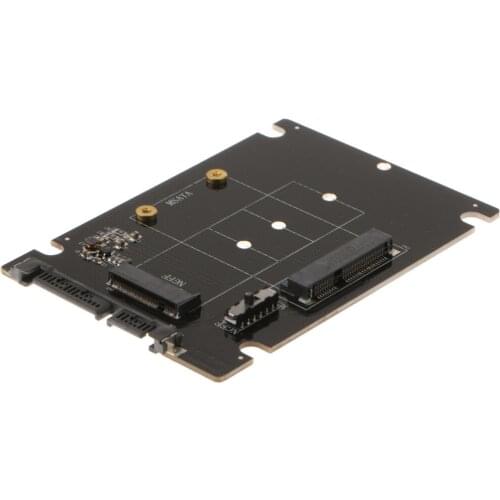 MSATA/ M.2 2242/2260/2280(NGFF)to SATA SSD 2In1 Adapter Card Converter Board