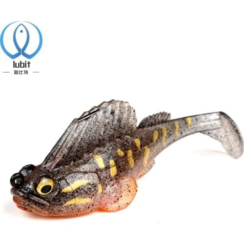 Lubit Fishing Lure 2020 Lead Head Soft Bait Swimbaits Fish Jumping Dark Sleeper Jig Fishing tackle Paddle Tail Pike Bass Lure