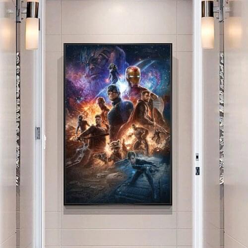 Marvel Avengers Poster Superheroes HD Print Poster Canvas Picture Wall Art Painting Modern KidS Bedroom Living Room Decor Mural