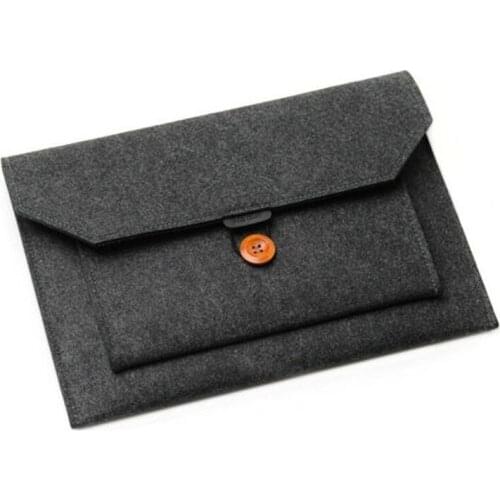 Laptop Sleeve Bag Protective Case Cover For MacBook Mac Air/Pro 13-15.6 Inch Universal Flet Laptop Bags Dark Gray