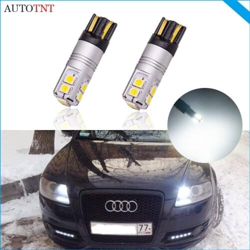 2pcs T10 led w5w 194 168 bulb light lamp canbus no error for Audi A5 Cabriolet Sportback A6 C4 C5 C6 C7 Avant A8 4H 4E 4D Coupe