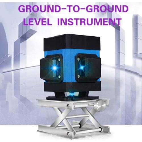 Green Light Level 12 Line Affixing Instrument High Precision Flat Water Meter Glare Floor Tile Sweeping Leveling Tools Grounding