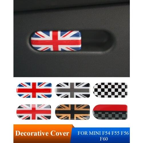 1PCs ABS Car Dashboard Glove Box Switch Patch Co-drive Storage Handle Cover Stickers Car Styling For MINI Cooper F54 F55 F56 F60