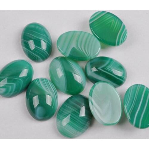 18x13MM Green Veins Carnelian Oval CAB GEM Cabochon Jewelry Bead (10 pcs/lot) H015