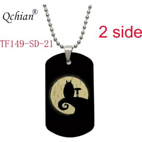 2021 My Neighbor Totoro Necklace Anime Pendant metal both side print Jewelry girlfriend wife friends new year christmas gift