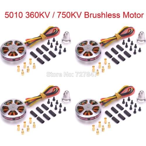 4 PCS 5010 360KV / 750KV High Torque Brushless Motors For ZD850 ZD550 ZD680 MultiCopter QuadCopter
