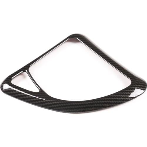 ABS Chrome/Carbon Car Central Control Gear Shift Lever Frame Cover Stickers For BMW 1 Series E81 E82 E87 07-2011 Car Accessories