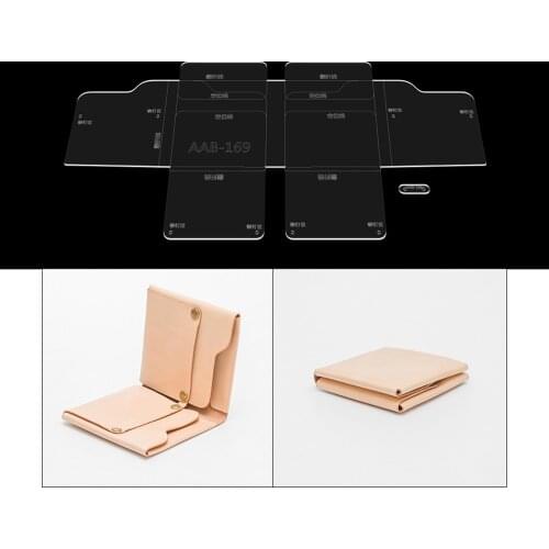 Acrylic Stencil Laser Cut Template Wallet Card Bag leather craft card holder acrylic template stencil pattern