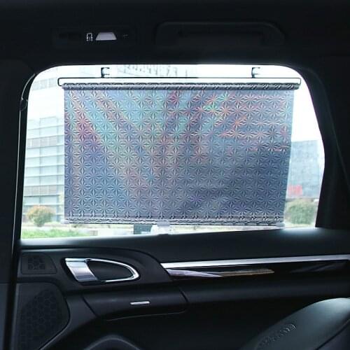 Car Sunshade Curtain Rear Side Window Front Back Windshield Sun Block Blinks Black Cover Suction Cup Universal Cars Accessories