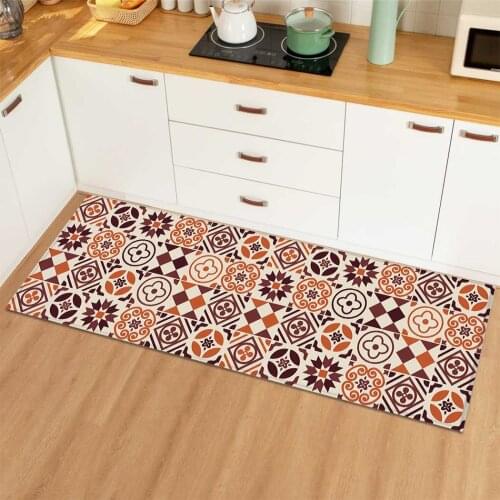 Bohemia Floor Mat Kitchen Carpets Non-slip Door Entrance Mat Rugs Bathroom Mat Floor Mat for Kitchen Bedroon Living Room