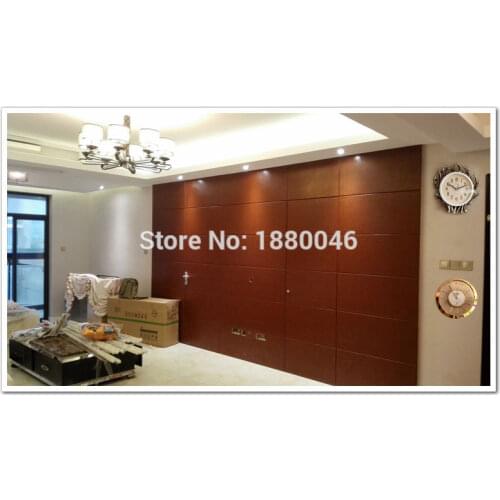 Decorative acoustic panels 6pcs 60*30cm Custom Car Line Leather panel PU Leather wall panel Leather Acoustic Panels living room