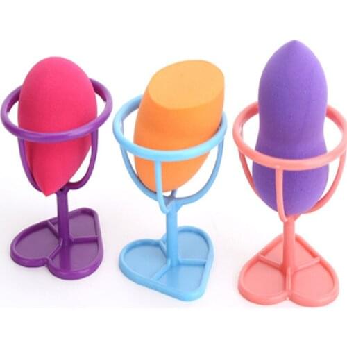 Hot Sale Makeup Sponge Holder Makeup Brushes Holder Make Up Puff Rack Sponge Holder Powder Puff Bracket Blender Storage Rack